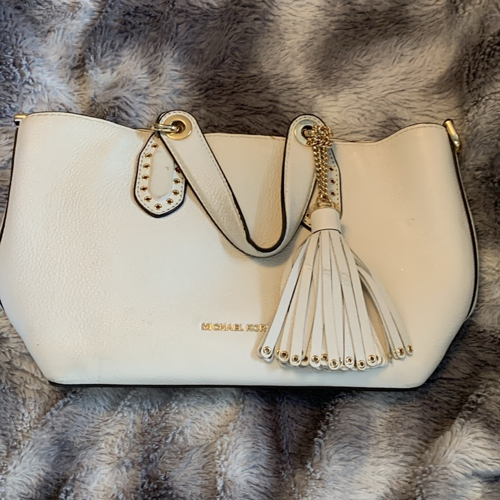 Michael Kors small white/gold hand bag - Picture 2 of 13